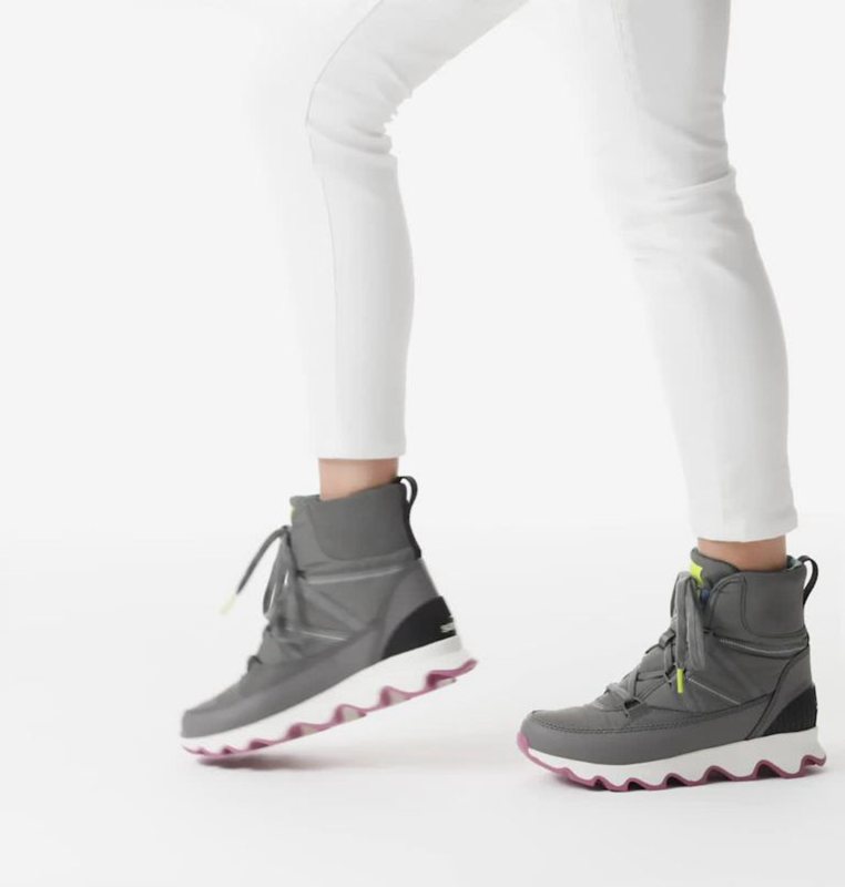 Womens Snow Boots Grey - Sorel Kinetic™ Sportie Low - 518-UXGRAL